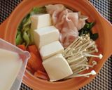 野菜たっぷり豆乳鍋。作り方4写真