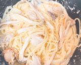ホタテとエリンギのミルクパスタ作り方8写真