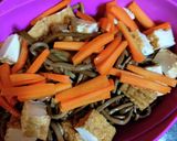 レンチンで厚揚げとぜんまいの炊いたん作り方3写真