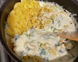 ほうれん草入りマカロニチーズ作り方7写真