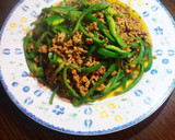 簡単☆挽き肉とピーマンのカレー風味炒め作り方4写真