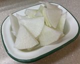 韓国⭐︎サーモンの味噌鍋作り方1写真
