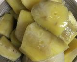 さつまいもとえのきの卵おじや作り方1写真