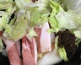 豚肉と玉ねぎとレタスの「八宝醤」炒め作り方1写真