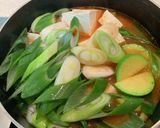 韓国⭐︎サーモンの味噌鍋作り方8写真