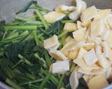 壬生菜と油揚げの炊いたん　おばんざい作り方3写真