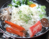 牛乳＋白だしで、具だくさんの煮込みうどん作り方2写真