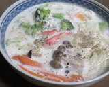 牛乳＋白だしで、具だくさんの煮込みうどん作り方5写真