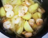 あごだしで簡単!えびとじゃがいもの煮物作り方7写真