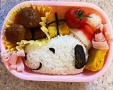スヌーピーのサンタさん弁当☆クリスマス作り方7写真