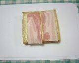 ベーコンチーズトースト✿メープル仕上げ作り方4写真