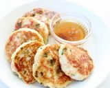 ふわふわ【豆腐の丸め焼き（カニカマチーズ作り方7写真