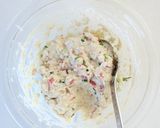 ふわふわ【豆腐の丸め焼き（カニカマチーズ作り方4写真