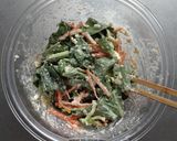 ヘルシーランチ☆簡単オートミールチヂミ。作り方4写真