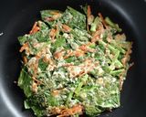 ヘルシーランチ☆簡単オートミールチヂミ。作り方6写真