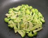 ブロッコリー押し付け焼き作り方3写真