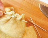 卵とチーズの油揚げ巾着作り方8写真