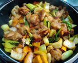 色々野菜の酢鶏作り方7写真