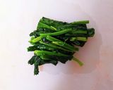 ほうれん草のかきたま味噌汁作り方1写真
