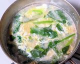ほうれん草のかきたま味噌汁作り方5写真