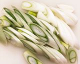 長ネギ・豚肉と卵の甘辛炒め作り方1写真