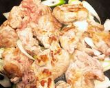 長ネギ・豚肉と卵の甘辛炒め作り方7写真