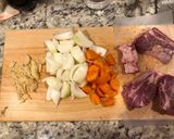 スペアリブとレンズ豆のカレー煮込み作り方1写真