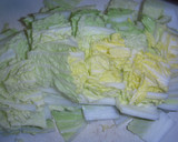 白菜と油揚げのあっさり煮作り方1写真
