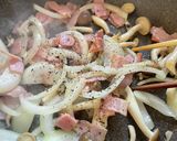 ☆ベーコンときのこのケチャップペンネ☆作り方4写真