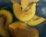 かぼちゃ麹の柿酢和え作り方1写真