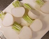 カブとろろ昆布スープ作り方1写真