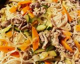 塩麹でお肉柔らかい素麺チャンプルー作り方5写真
