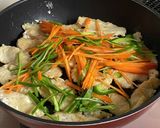 柔らか鶏むねのWおろしぽん酢サラダ作り方7写真