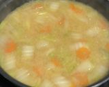 白菜トロトロ【カニ出汁の味噌汁】作り方2写真