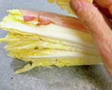 簡単バルサミコソース♪白菜のオープン焼き作り方2写真