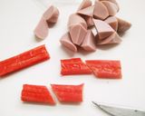 お弁当に＊魚ニソとカニカマの香り揚げ作り方1写真
