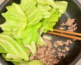 【楽めし】ひき肉キャベツ丼作り方2写真