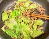 【楽めし】ひき肉キャベツ丼作り方3写真