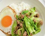 【楽めし】ひき肉キャベツ丼作り方4写真