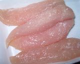 給食の思い出②鶏のささみレモン煮作り方1写真