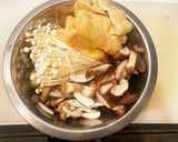 キノコたっぷりカレーうどん作り方1写真