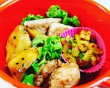 忍者弁当(*`・д・)ノ--==≡≡卍卍作り方1写真