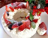 市販のスポンジdeクリスマスリースケーキ作り方3写真