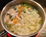 余った野菜で！豚汁風味の肉団子の味噌汁♪作り方5写真