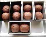HB使用☆チョコチップ＆ココアのパン作り方3写真