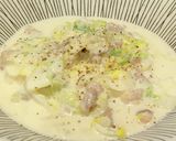 こく旨♪塩もみ白菜と豚肉のミルクスープ作り方5写真