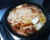 【豚バラキムチうどん】作り方1写真