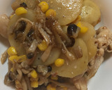 豚肉としめじとじゃがいものオイスター炒め作り方4写真