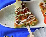 簡単5分！クリスマスの可愛いキャベツ焼き作り方7写真