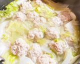 白菜と肉団子のシンプルイズザベストスープ作り方7写真